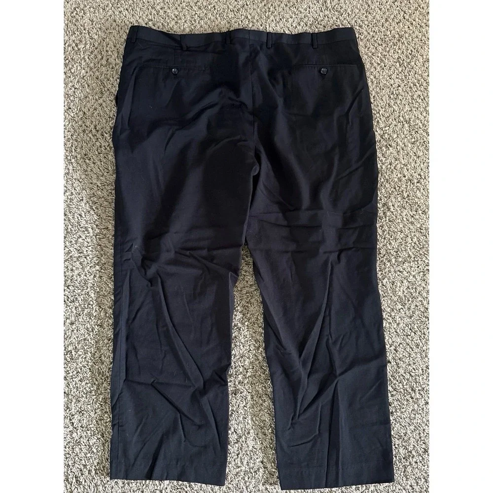 Stafford Men's Black Dress Pants Size 48x32